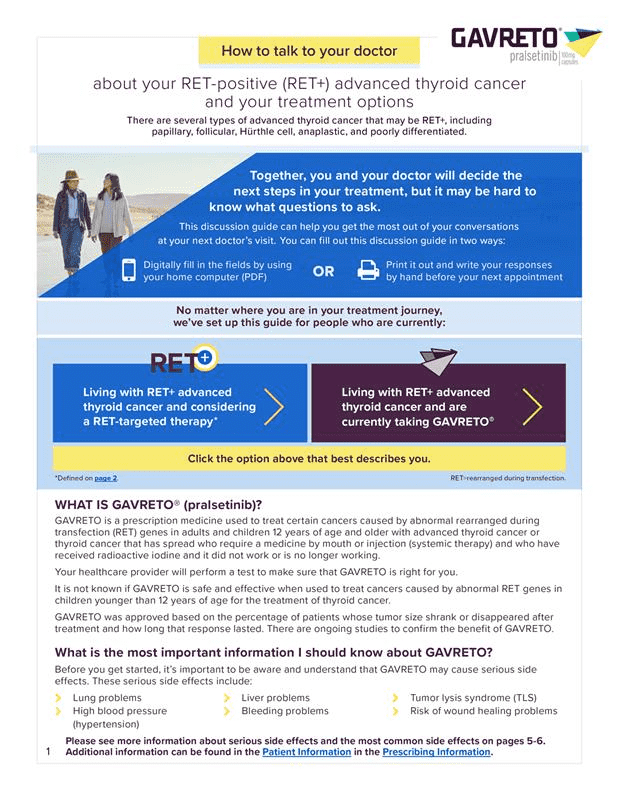 Thyroid Cancer Doctor Discussion Guide
